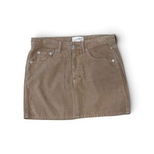 Universal Thread Brown Corduroy Mini Skirt